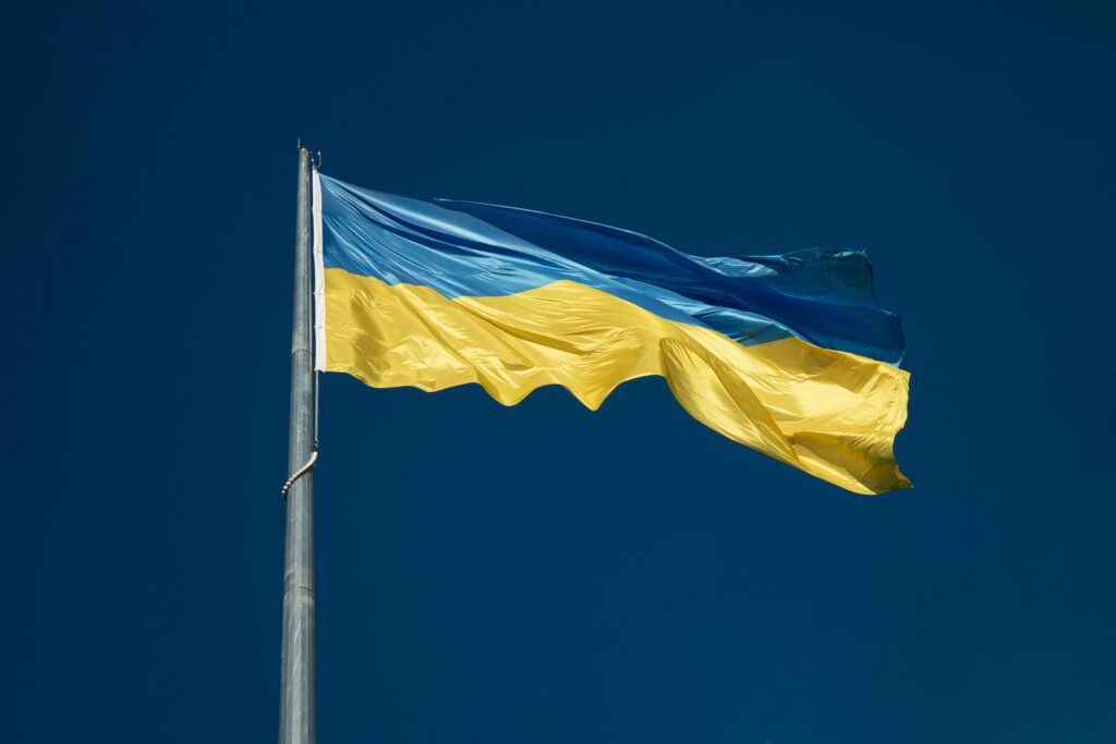 UKRAINE-FLAGGE